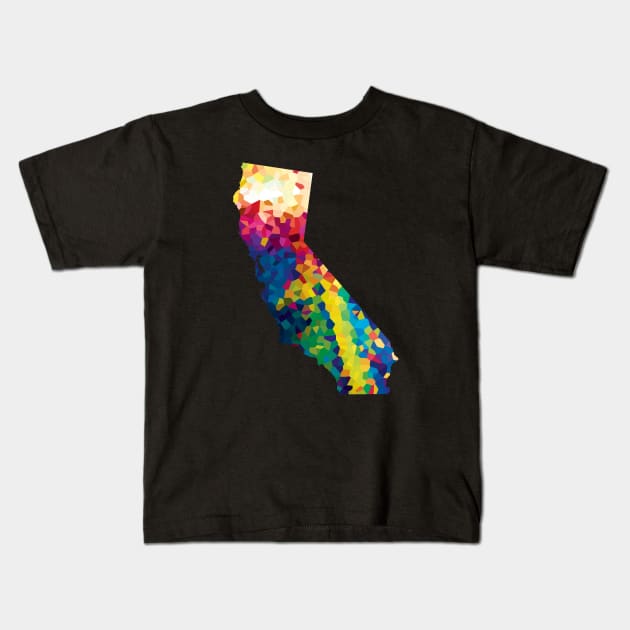 California Rainbow Kids T-Shirt by UnderwaterSky